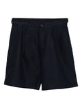 CHÉ Bermuda Nevis Shorts Navy Blue - MAISONDEFASHION.COM