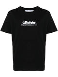 OFF-WHITE Chunky Logo Slim S/S Tee Black White - MAISONDEFASHION.COM