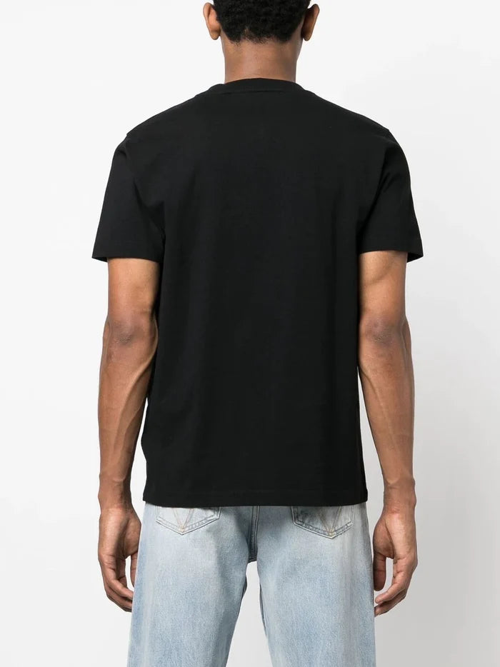 OFF-WHITE Chunky Logo Slim S/S Tee Black White - MAISONDEFASHION.COM