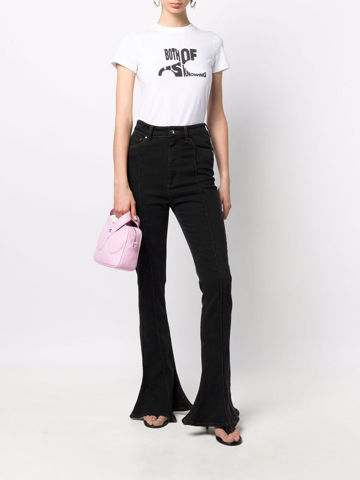 COURRÈGES WOMEN Both Of Us Knowing T-Shirt White - MAISONDEFASHION.COM