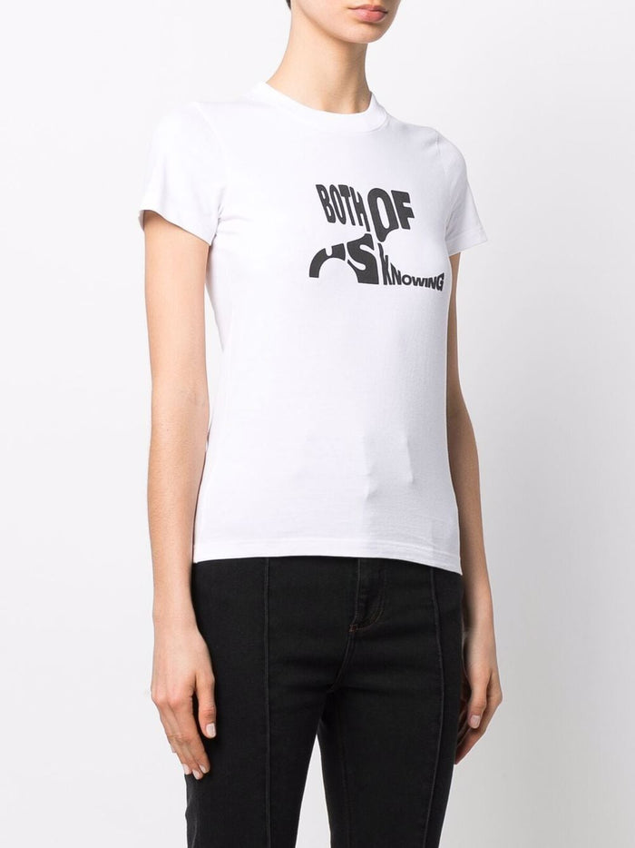 COURRÈGES WOMEN Both Of Us Knowing T-Shirt White - MAISONDEFASHION.COM