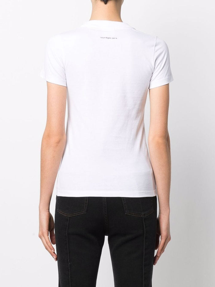COURRÈGES WOMEN Both Of Us Knowing T-Shirt White - MAISONDEFASHION.COM