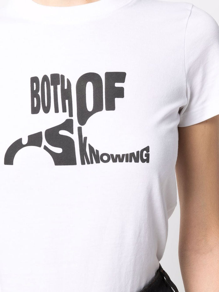 COURRÈGES WOMEN Both Of Us Knowing T-Shirt White - MAISONDEFASHION.COM