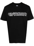 C.P COMPANY MEN 30/1 Jersey Relaxed Logo T-Shirt Black - MAISONDEFASHION.COM