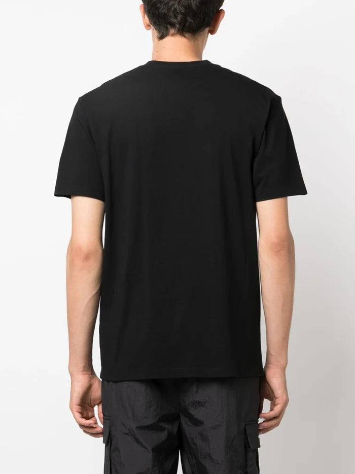 C.P COMPANY MEN 30/1 Jersey Relaxed Logo T-Shirt Black - MAISONDEFASHION.COM