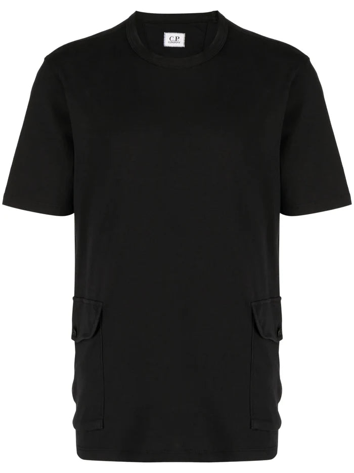 C.P COMPANY Crewneck T-shirt Black - MAISONDEFASHION.COM