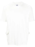 C.P COMPANY Crewneck T-shirt White - MAISONDEFASHION.COM