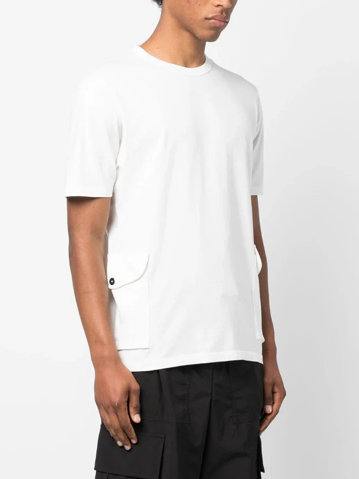 C.P COMPANY Crewneck T-shirt White - MAISONDEFASHION.COM
