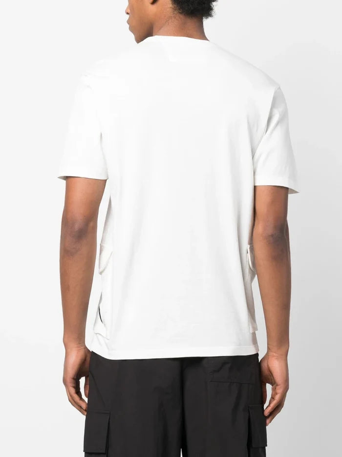 C.P COMPANY Crewneck T-shirt White - MAISONDEFASHION.COM