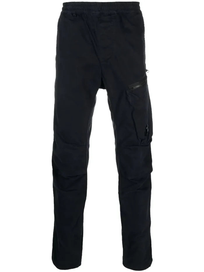 C.P. COMPANY Elasticated Lens Track Pants Black - MAISONDEFASHION.COM