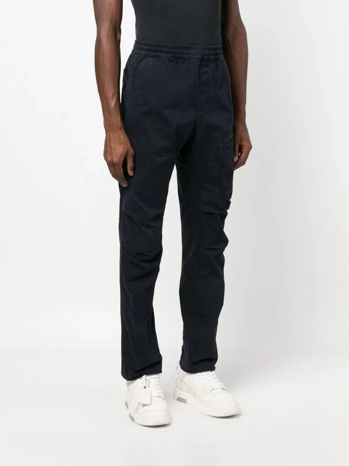 C.P. COMPANY Elasticated Lens Track Pants Black - MAISONDEFASHION.COM