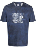C.P COMPANY Graphic Logo T-shirt Blue - MAISONDEFASHION.COM