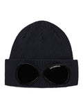 C.P. COMPANY KIDS Goggle Lens Knit Beanie Navy - MAISONDEFASHION.COM