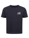 C.P. COMPANY KIDS Jersey Graphic Bird Logo T-Shirt Navy - MAISONDEFASHION.COM