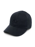 C.P. COMPANY KIDS Logo Embroidered Cap Navy - MAISONDEFASHION.COM