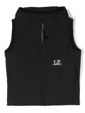 C.P. COMPANY KIDS Shell-R Goggle Vest Black - MAISONDEFASHION.COM