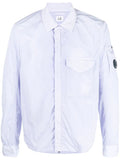 C.P. COMPANY Lens Detail Overshirt Cosmic Sky - MAISONDEFASHION.COM