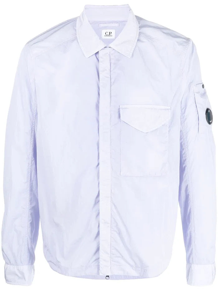 C.P. COMPANY Lens Detail Overshirt Cosmic Sky - MAISONDEFASHION.COM