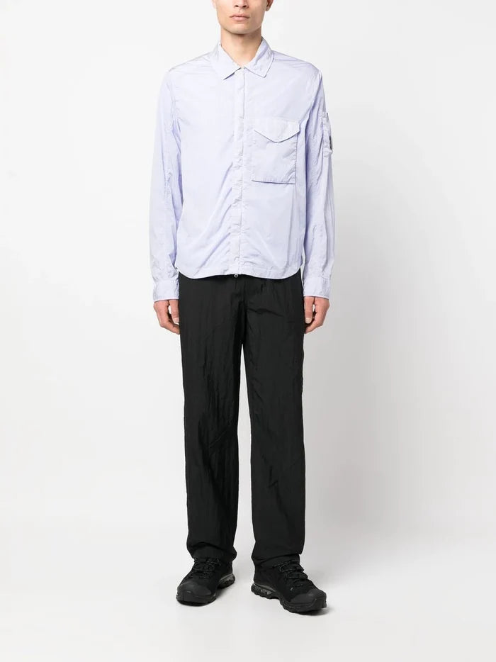 C.P. COMPANY Lens Detail Overshirt Cosmic Sky - MAISONDEFASHION.COM