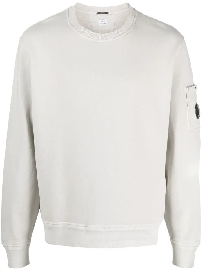 C.P. COMPANY Lens Pocket Detail Sweatshirt Grey - MAISONDEFASHION.COM