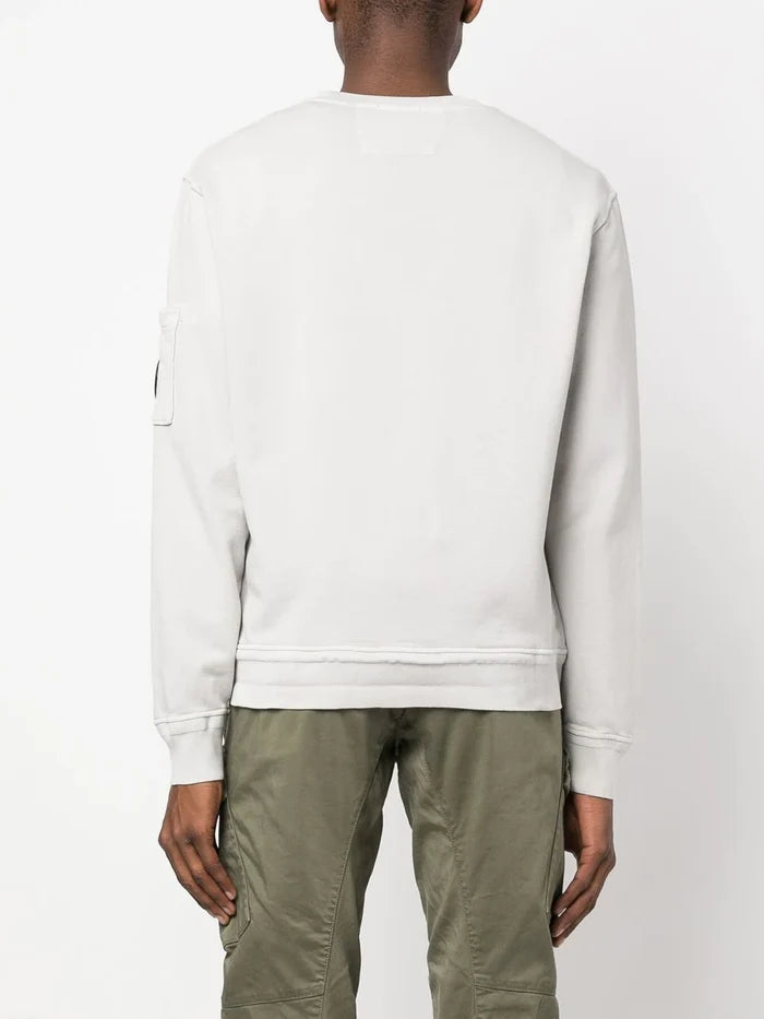 C.P. COMPANY Lens Pocket Detail Sweatshirt Grey - MAISONDEFASHION.COM