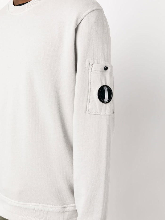 C.P. COMPANY Lens Pocket Detail Sweatshirt Grey - MAISONDEFASHION.COM