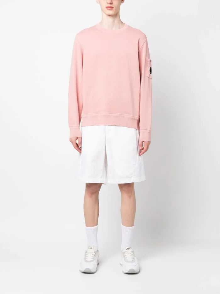 C.P. COMPANY Lens Pocket Detail Sweatshirt Pink - MAISONDEFASHION.COM