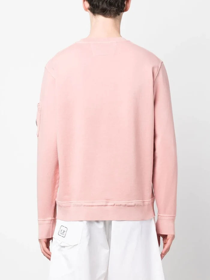 C.P. COMPANY Lens Pocket Detail Sweatshirt Pink - MAISONDEFASHION.COM
