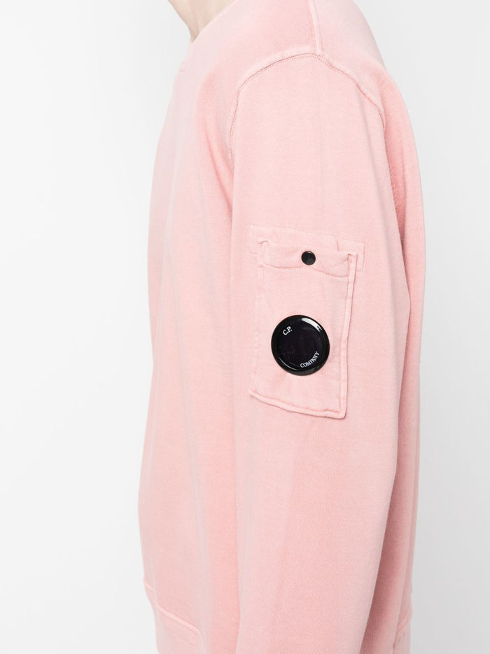 C.P. COMPANY Lens Pocket Detail Sweatshirt Pink - MAISONDEFASHION.COM