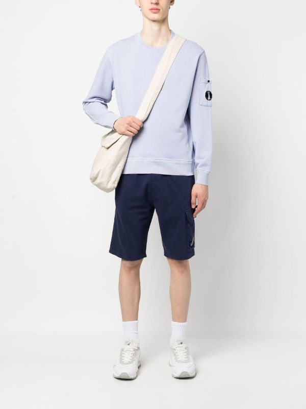 C.P. COMPANY Lens Pocket Detail Sweatshirt Purple - MAISONDEFASHION.COM