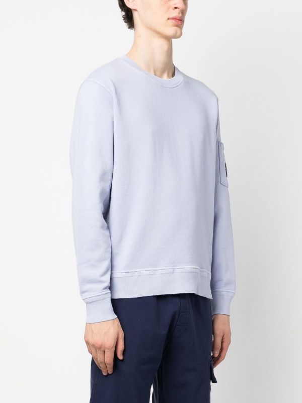 C.P. COMPANY Lens Pocket Detail Sweatshirt Purple - MAISONDEFASHION.COM