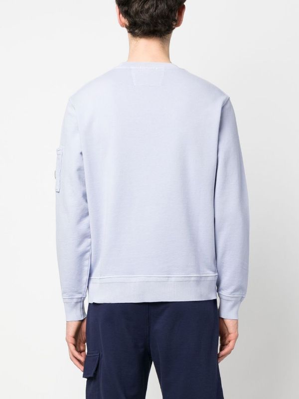 C.P. COMPANY Lens Pocket Detail Sweatshirt Purple - MAISONDEFASHION.COM