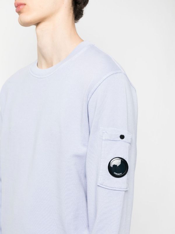 C.P. COMPANY Lens Pocket Detail Sweatshirt Purple - MAISONDEFASHION.COM