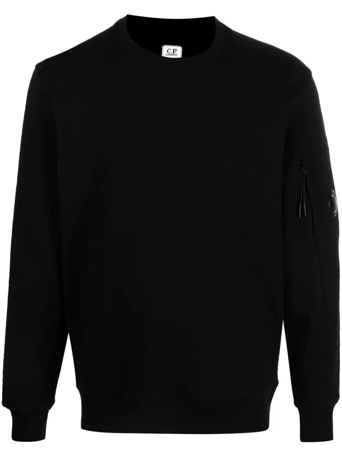 C.P. COMPANY Lens Sweatshirt Black - MAISONDEFASHION.COM