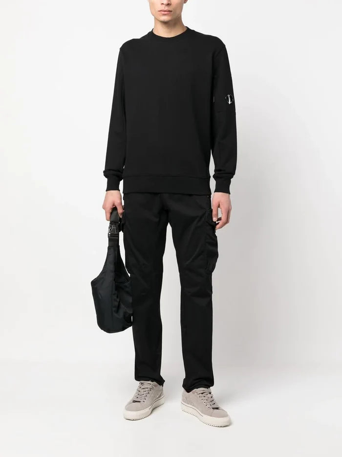 C.P. COMPANY Lens Sweatshirt Black - MAISONDEFASHION.COM