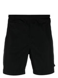 C.P COMPANY Logo-patch Swim Shorts Black - MAISONDEFASHION.COM
