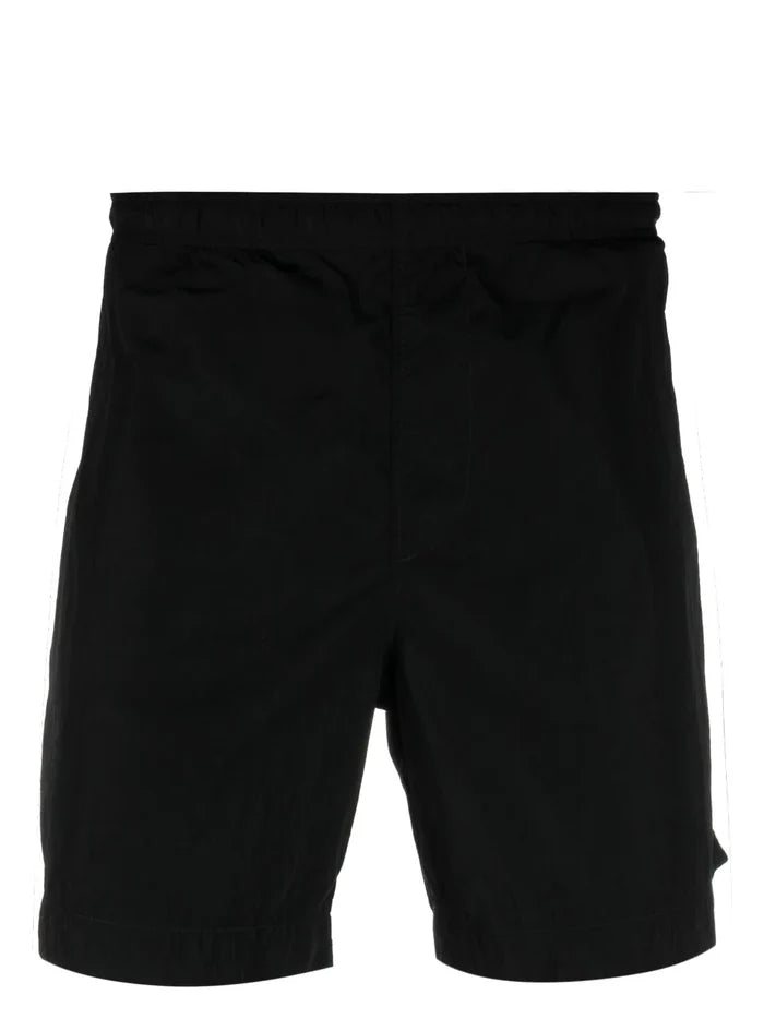 C.P COMPANY Logo-patch Swim Shorts Black - MAISONDEFASHION.COM