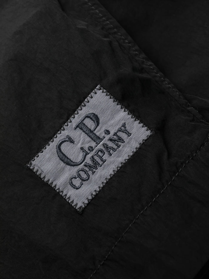 C.P COMPANY Logo-patch Swim Shorts Black - MAISONDEFASHION.COM