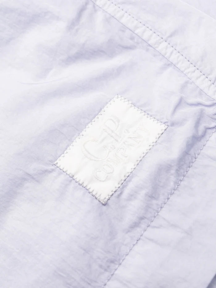 C.P COMPANY Logo-patch Swim Shorts Light Purple - MAISONDEFASHION.COM