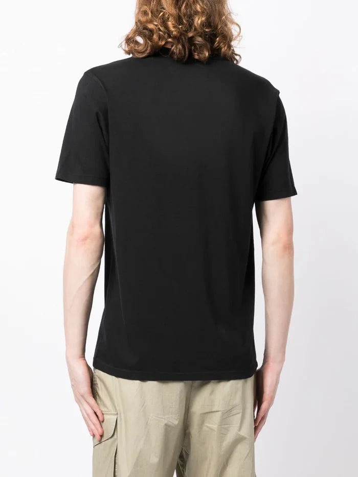 C.P. COMPANY C.P. Company Logo Print Pocket T-Shirt Black - MAISONDEFASHION.COM