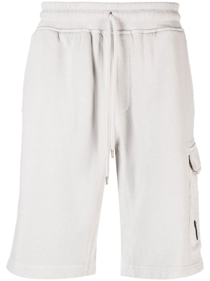 C.P. COMPANY Sweat Bermuda Shorts Grey - MAISONDEFASHION.COM