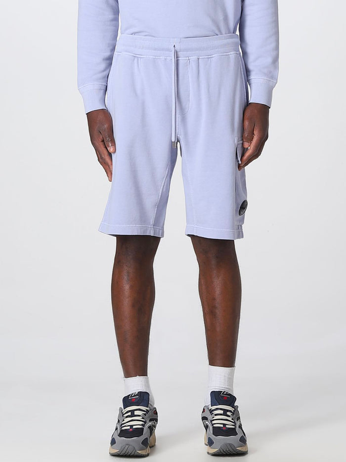 C.P. COMPANY Sweat Bermuda Shorts Purple - MAISONDEFASHION.COM