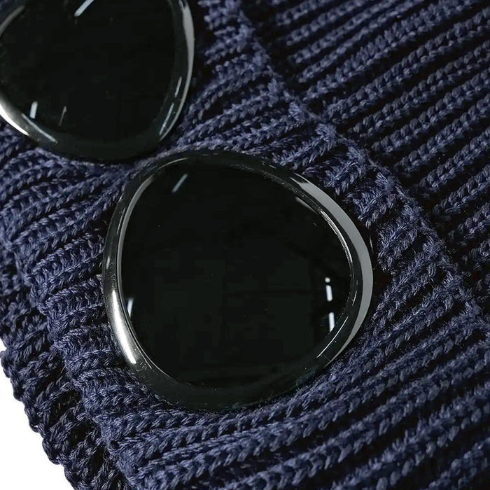 C.P COMPANY Wool Goggle Beanie Navy - MAISONDEFASHION.COM