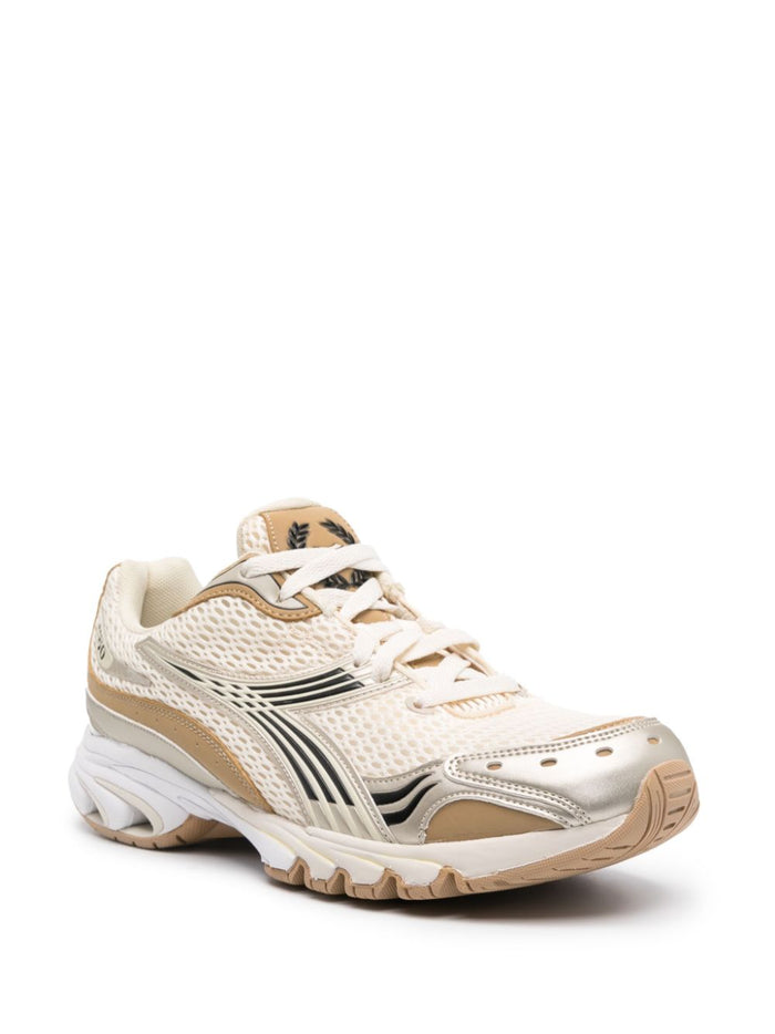 DIADORA Mythos Propulsion 280 M2 Lace-Up Sneakers White/Gold - MAISONDEFASHION.COM