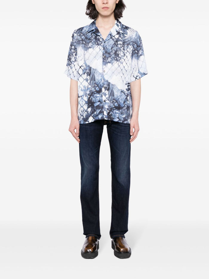DIESEL 1985 Larkee Denim Relaxed Waist Straight Jeans Blue - MAISONDEFASHION.COM
