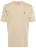DIESEL T-Just-Doval-PJ Logo T-Shirt Beige - MAISONDEFASHION.COM