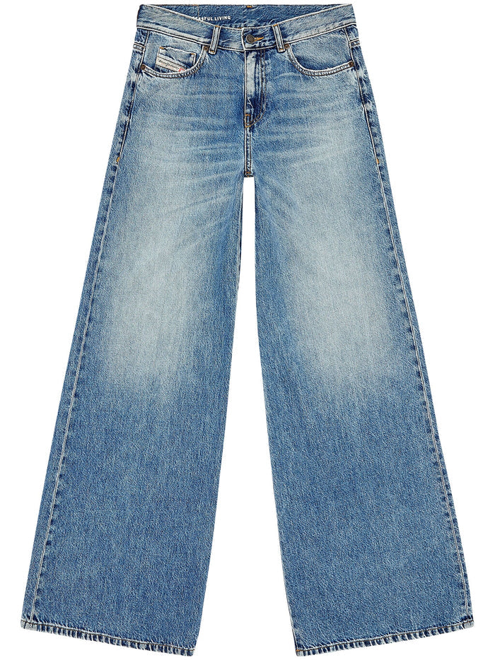 DIESEL WOMEN 1978 D-Akemi Bootcut And Flare Jeans Blue - MAISONDEFASHION.COM