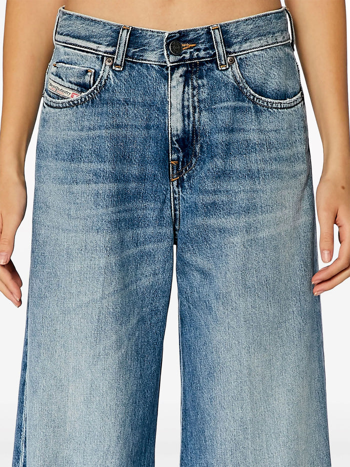 DIESEL WOMEN 1978 D-Akemi Bootcut And Flare Jeans Blue - MAISONDEFASHION.COM
