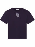 DOLCE & GABBANA KIDS Logo-patch cotton T-shirt Navy - MAISONDEFASHION.COM
