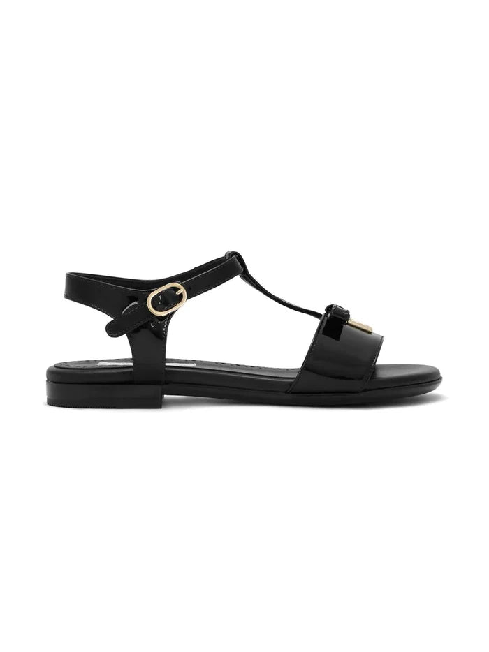DOLCE & GABBANA KIDS Open-toe Sandals Black - MAISONDEFASHION.COM
